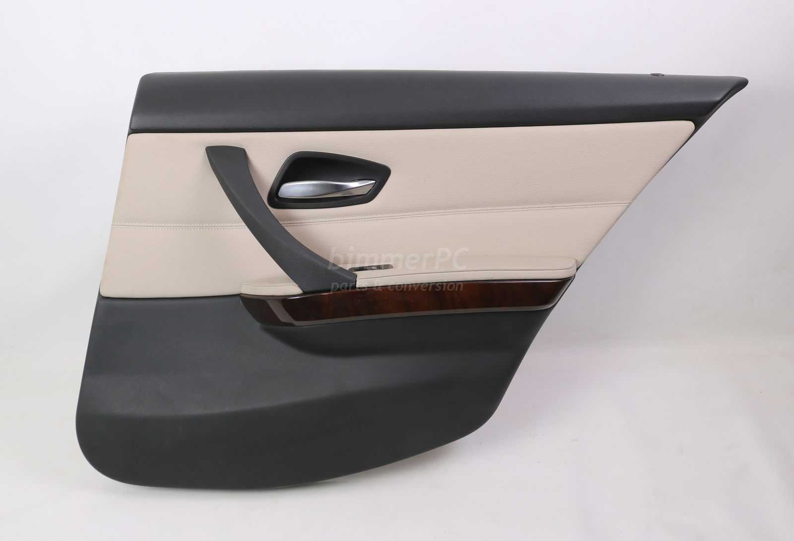 Picture of BMW 51429167912 Right Rear Door Panel Oyster Beige Leather E90 LCI Late Sedan for sale