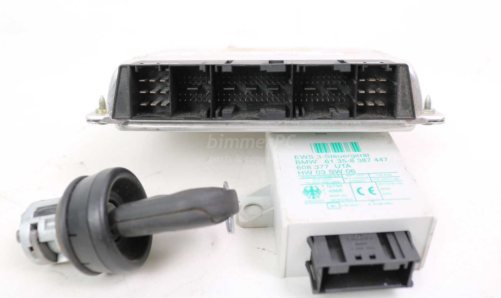 Picture of BMW 12147500255 Siemens DME MS42 EWS Key Set M52tu E39 528i E46 for sale