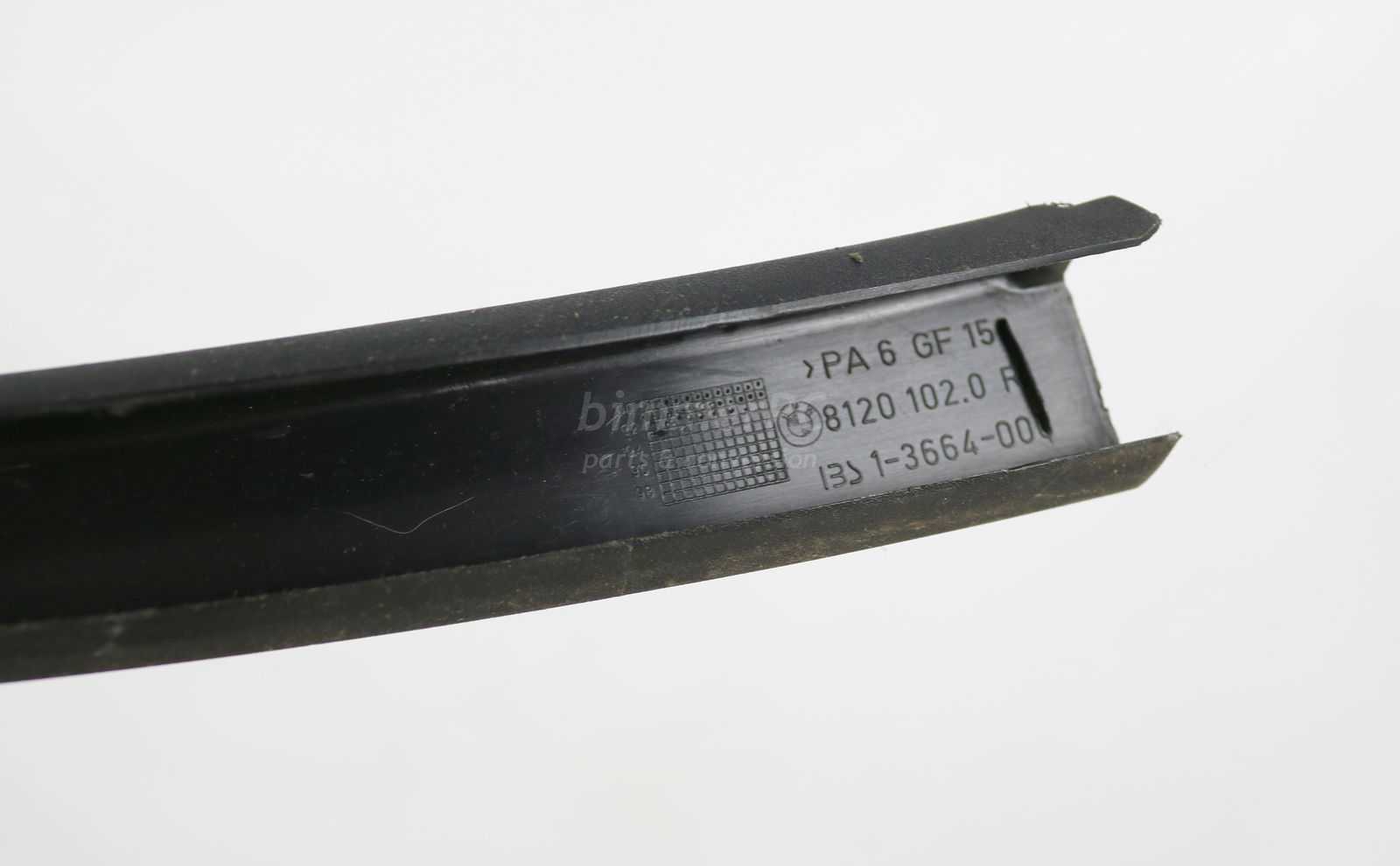 Picture of BMW 51348120102 Right Rear Door Inside Upper Cover Pinch Trim E34 Touring Wagon for sale