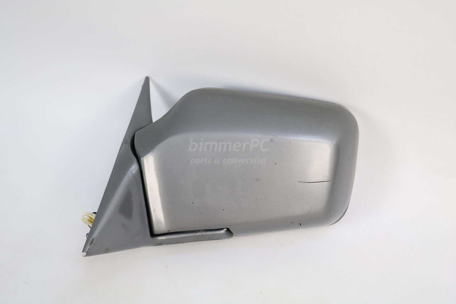 Picture of BMW 51161964155 Drivers Left Power Heated Memory Door Mirror Silver Gray E32 for sale