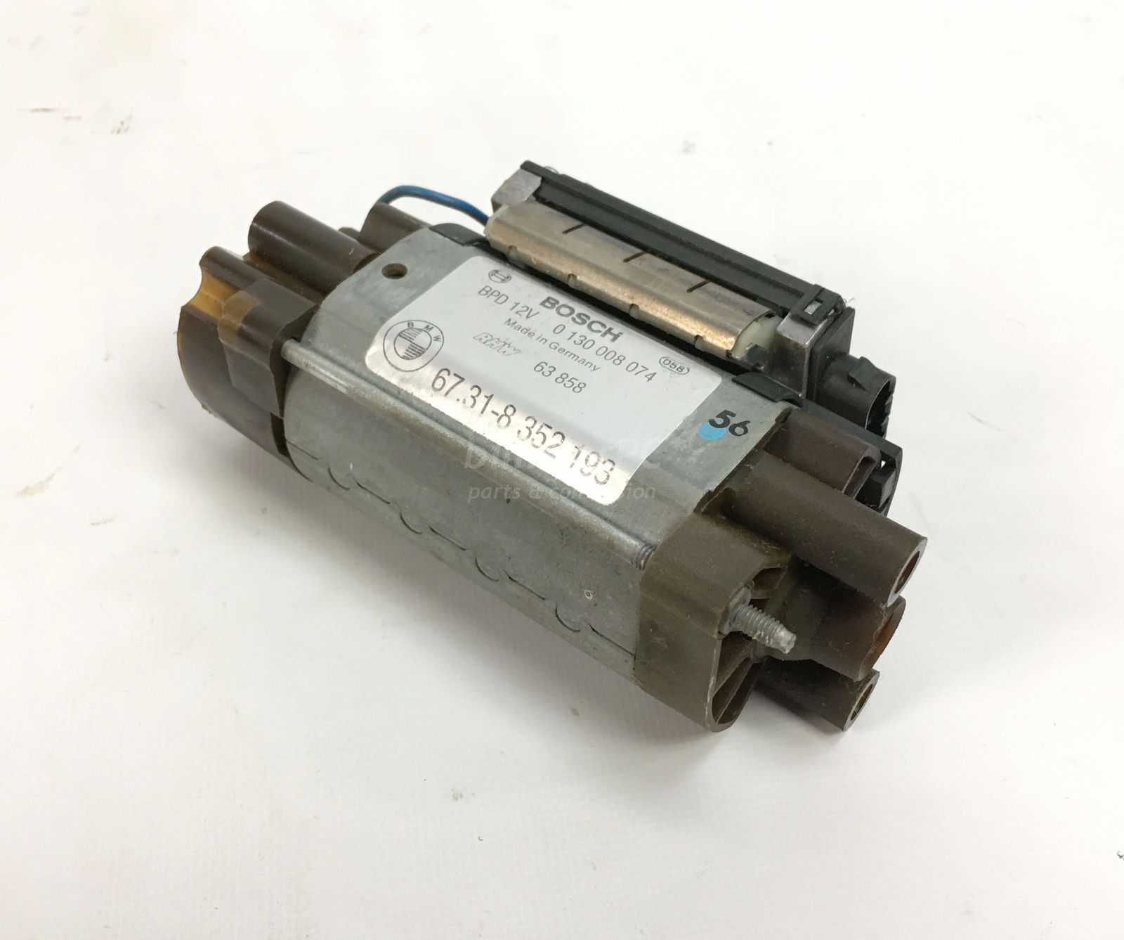 Picture of BMW 67318352193 Left Drivers Front Seat Power Recline and Vertical Adjustment Motor Gearbox Memory E38 E39 for sale