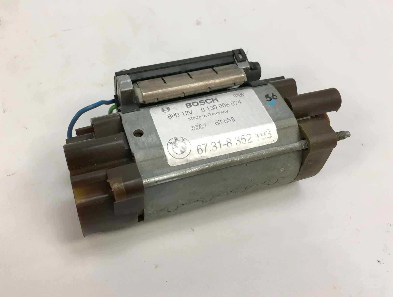 Picture of BMW 67318352193 Left Drivers Front Seat Power Recline and Vertical Adjustment Motor Gearbox Memory E38 E39 for sale