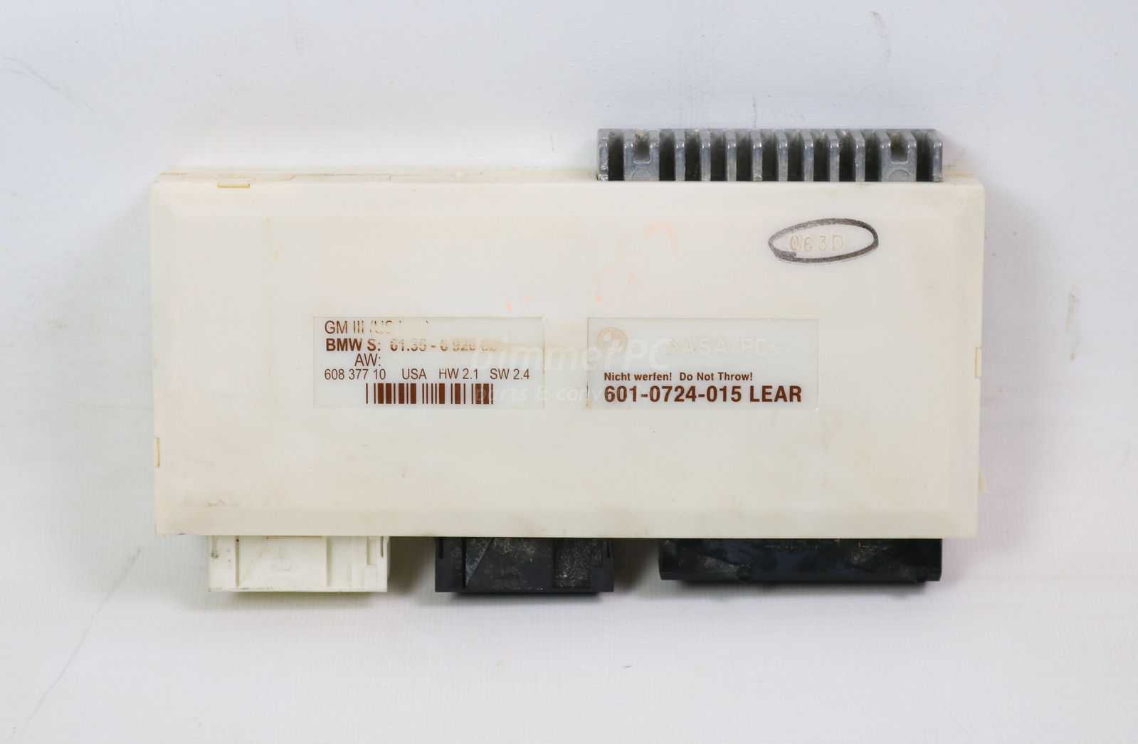 Picture of BMW 61356920820 General Module GMIII Low Body Control Computer E39 E38 for sale