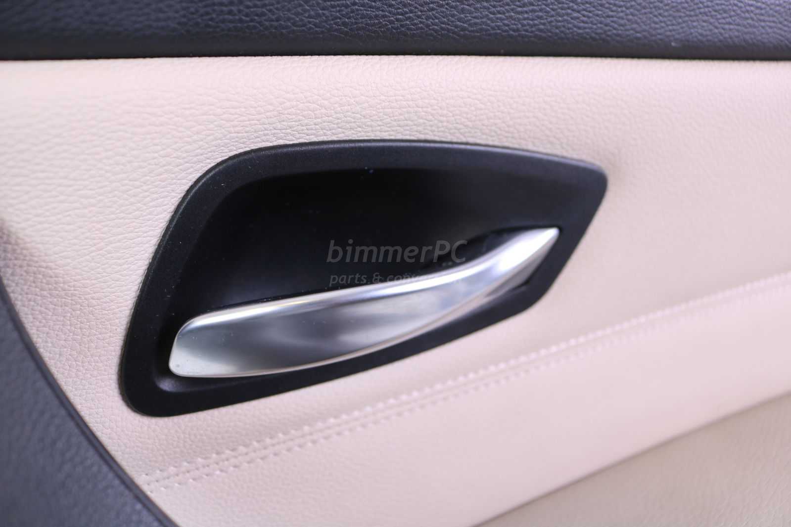 Picture of BMW 51419167828 Right Front Passengers Door Panel Oyster Beige Leather E90 LCI Late Sedan for sale