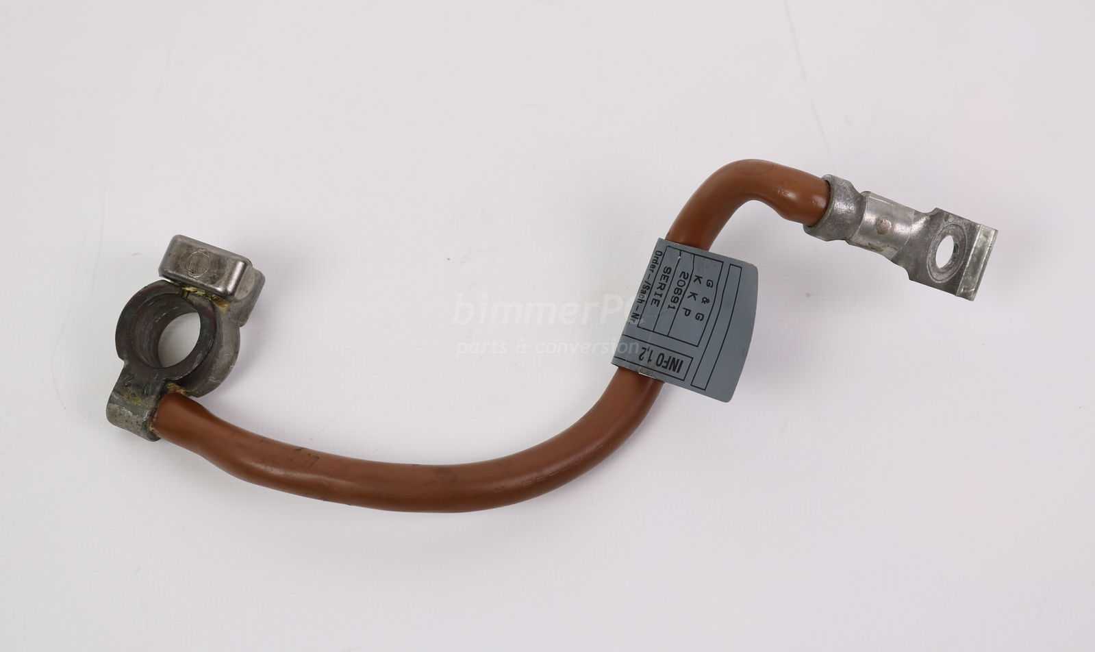 Picture of BMW 12421436910 Battery Grounding Cable Brown Negative Terminal E39 for sale