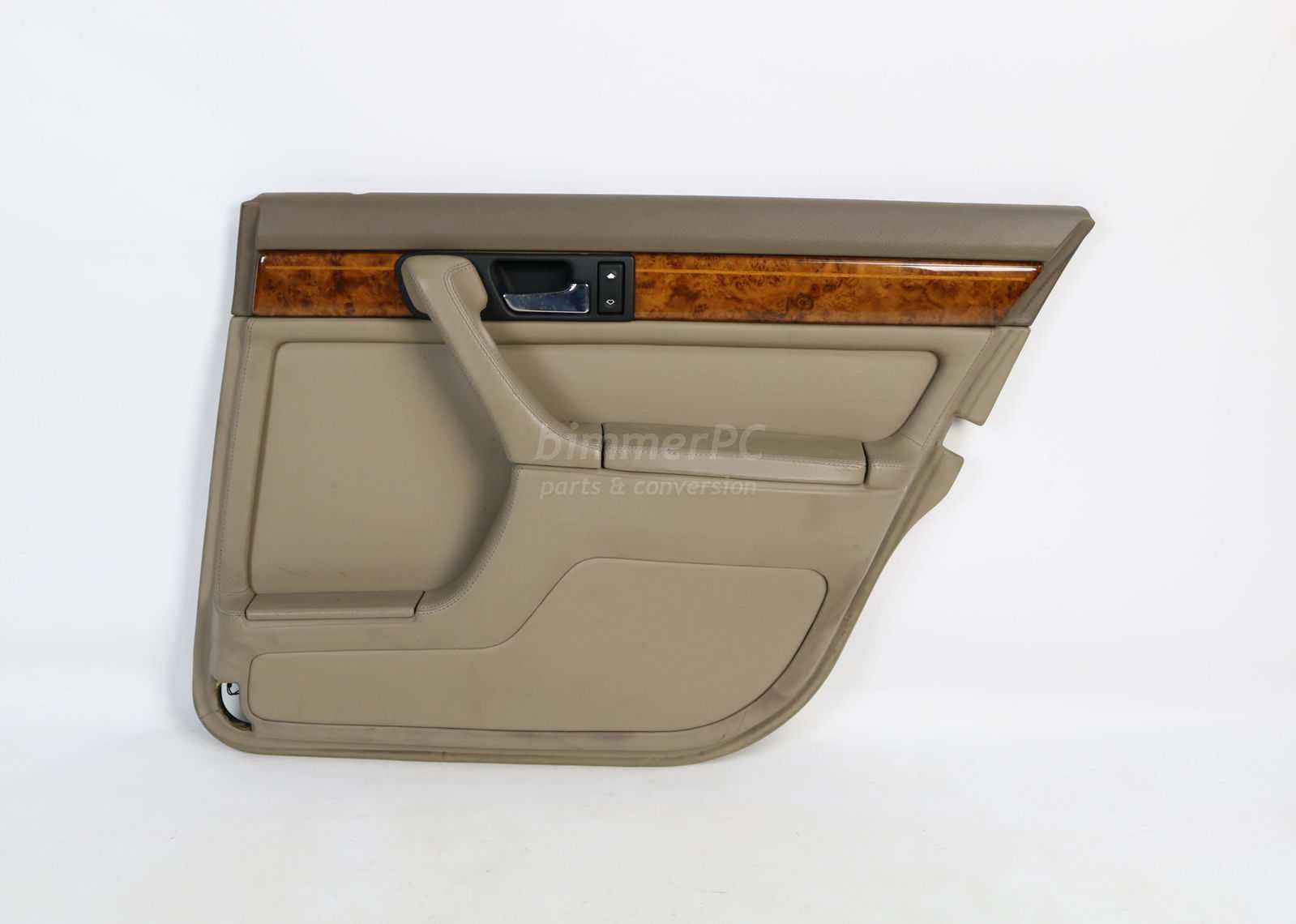 Picture of BMW  Right Rear Door Panel Parchment Tan Leather E32 Short Wheelbase for sale