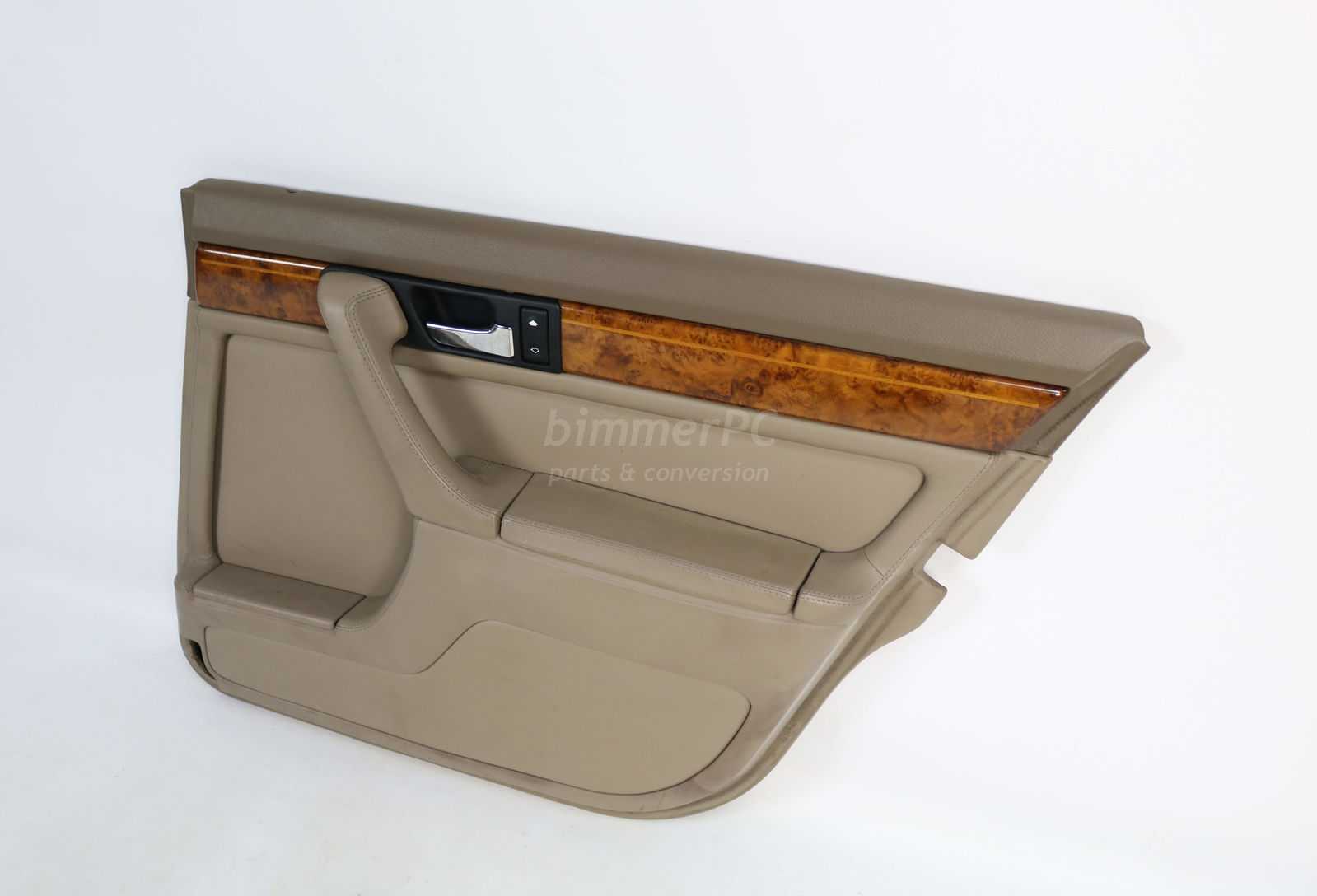 Picture of BMW  Right Rear Door Panel Parchment Tan Leather E32 Short Wheelbase for sale