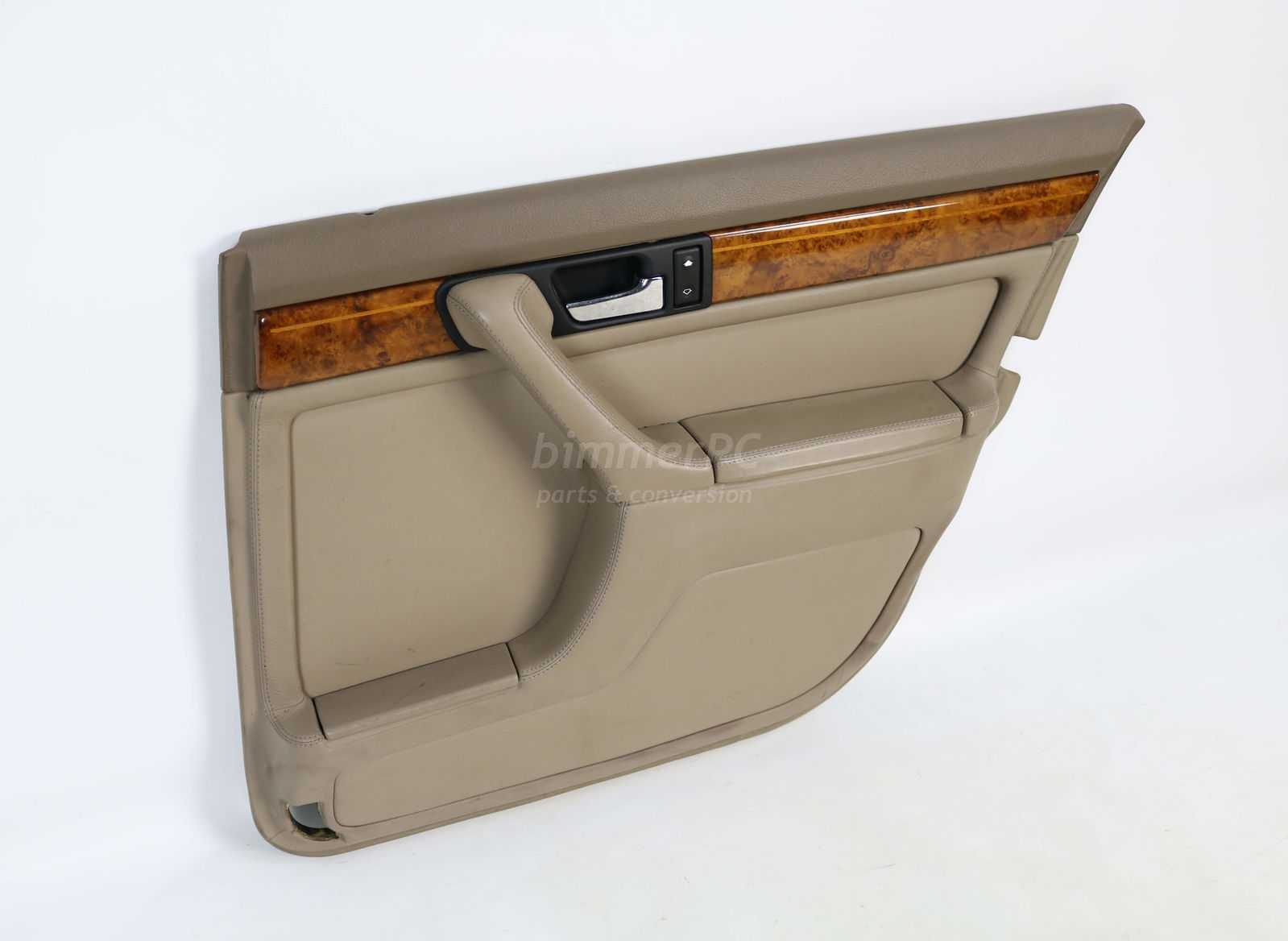 Picture of BMW  Right Rear Door Panel Parchment Tan Leather E32 Short Wheelbase for sale