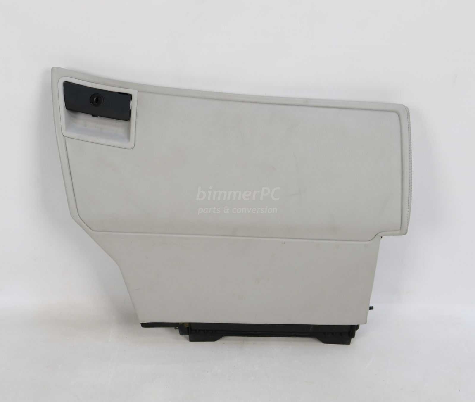 Picture of BMW  Light Silver Dove Gray Leather Glove Box E32 Late for sale