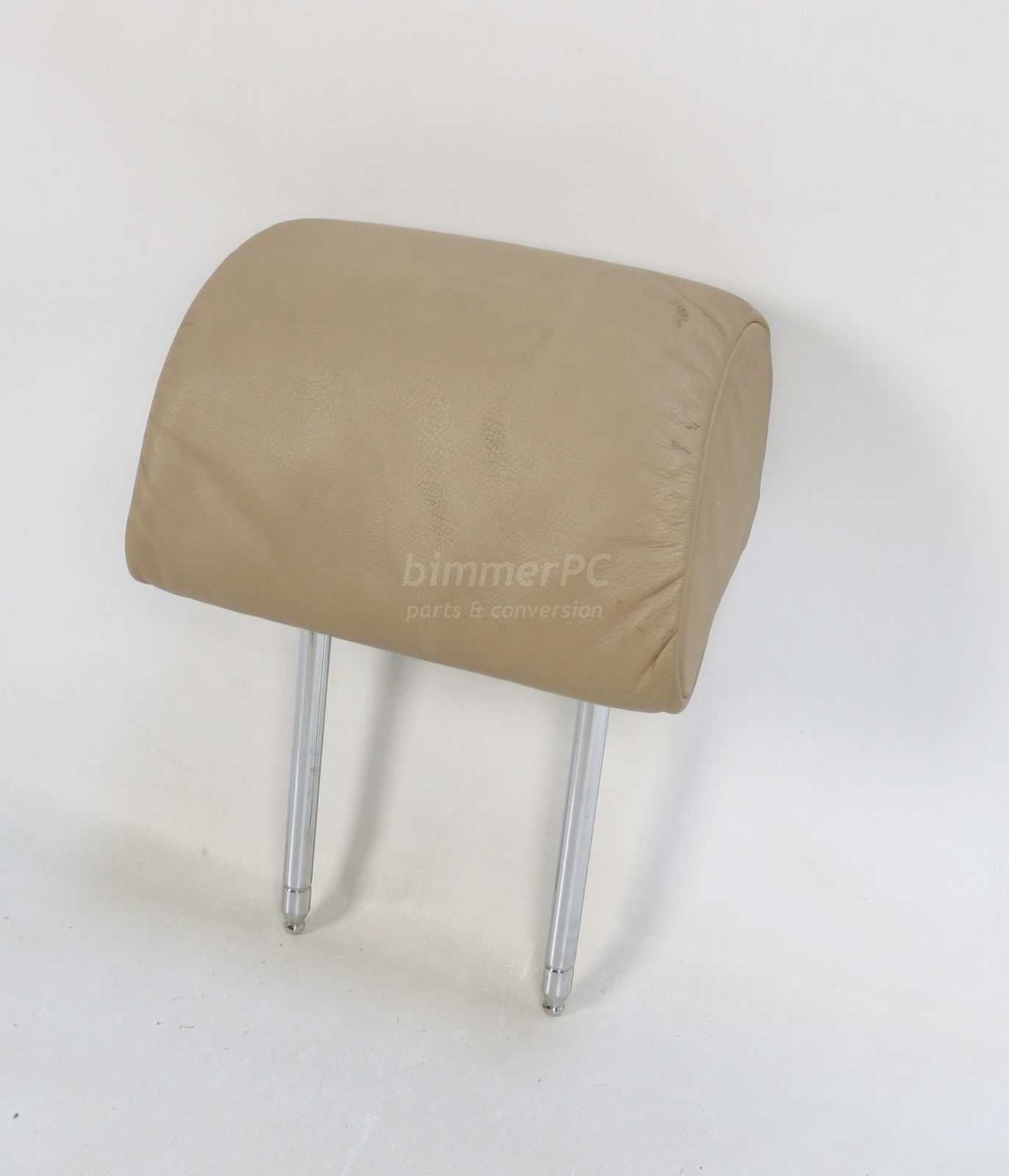 Picture of BMW 52108176053 Sand Beige Tan Front Seat Leather Head Rest E38 E39 Early for sale