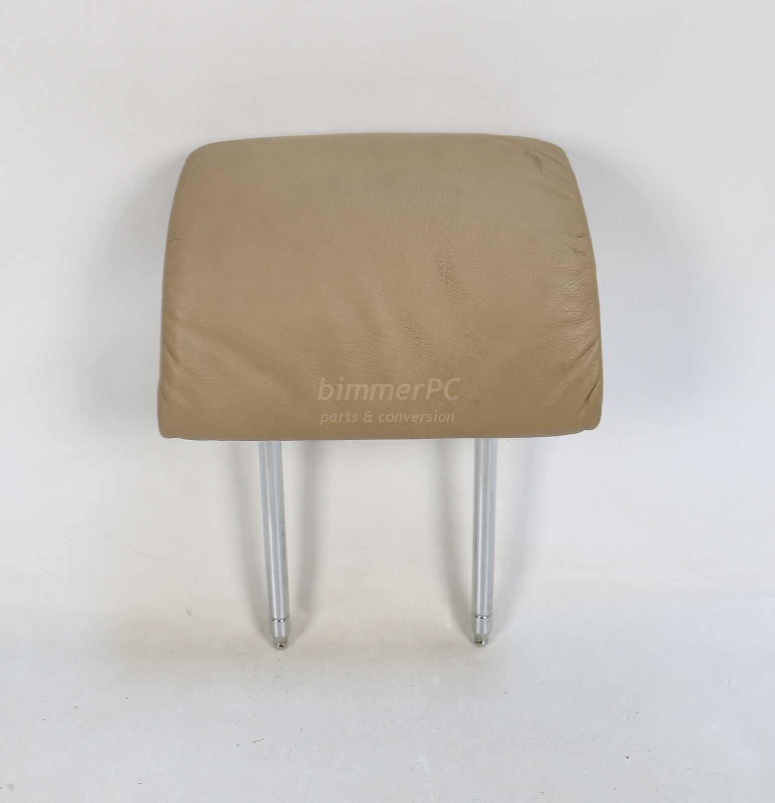 Picture of BMW 52108176053 Sand Beige Tan Front Seat Leather Head Rest E38 E39 Early for sale