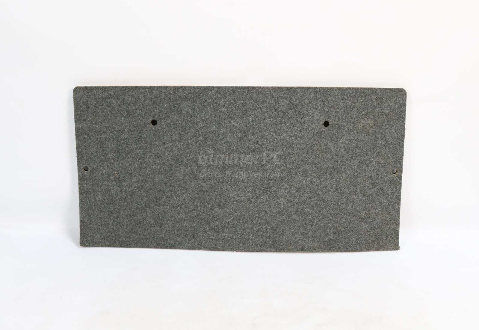 Picture of BMW  Trunk Trim Front Firewall Gray Carpeted Panel Insulation E34 Sedan for sale