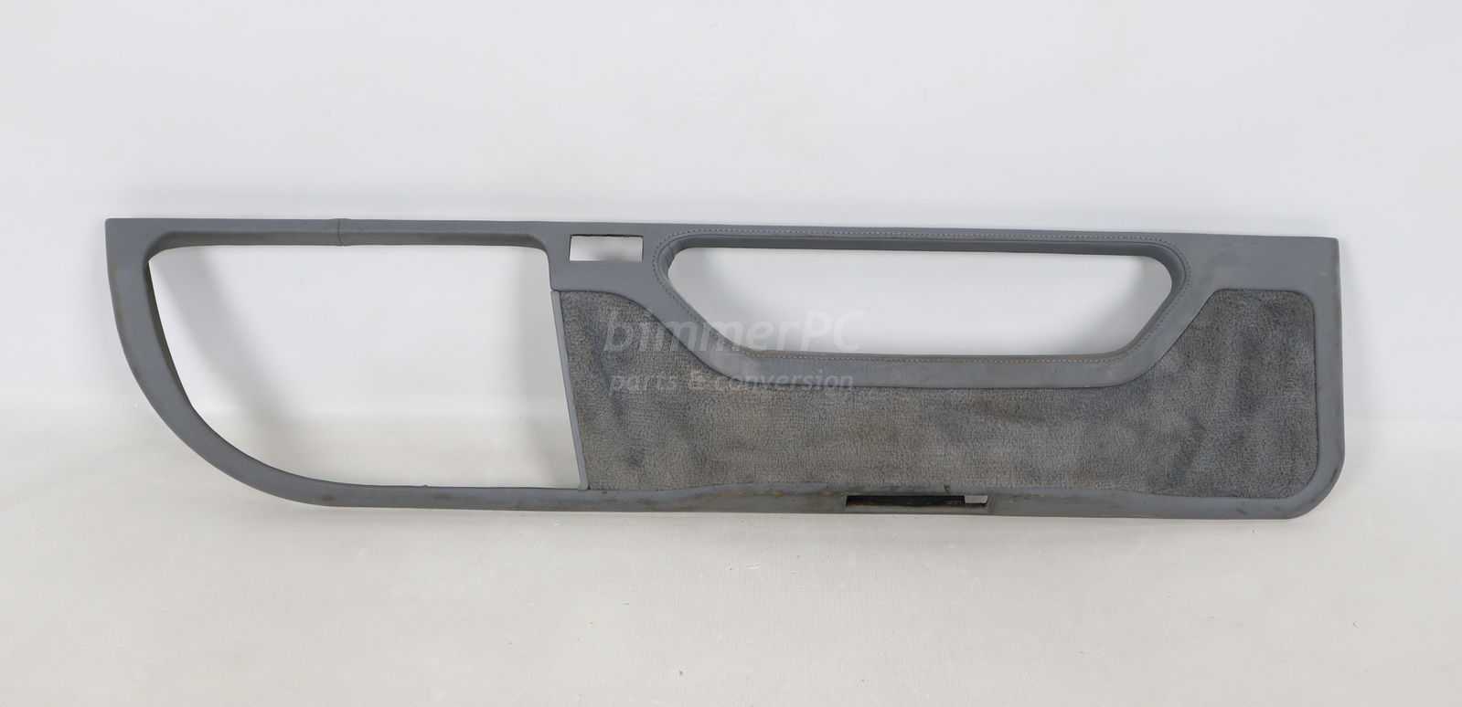 Picture of BMW 51418178911 Drivers Left Front Door Panel Gray Stitched Leather Lower Pocket Trim E38 750iL for sale