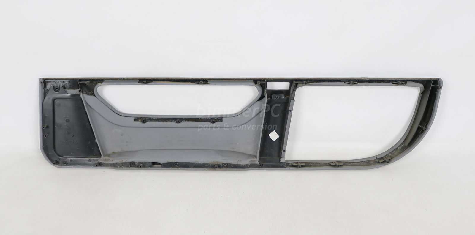 Picture of BMW 51418178911 Drivers Left Front Door Panel Gray Stitched Leather Lower Pocket Trim E38 750iL for sale