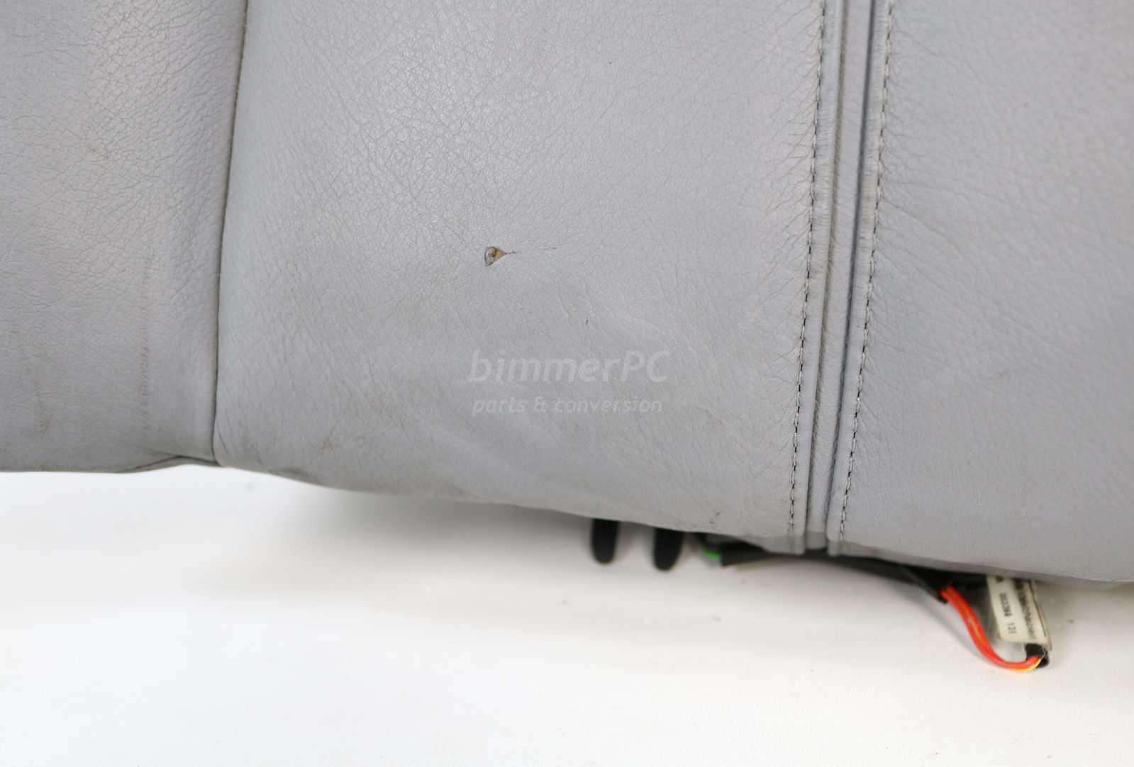 Picture of BMW  Right Rear Seat Backrest Cushion Gray Power Heated Leather E38 750iL for sale