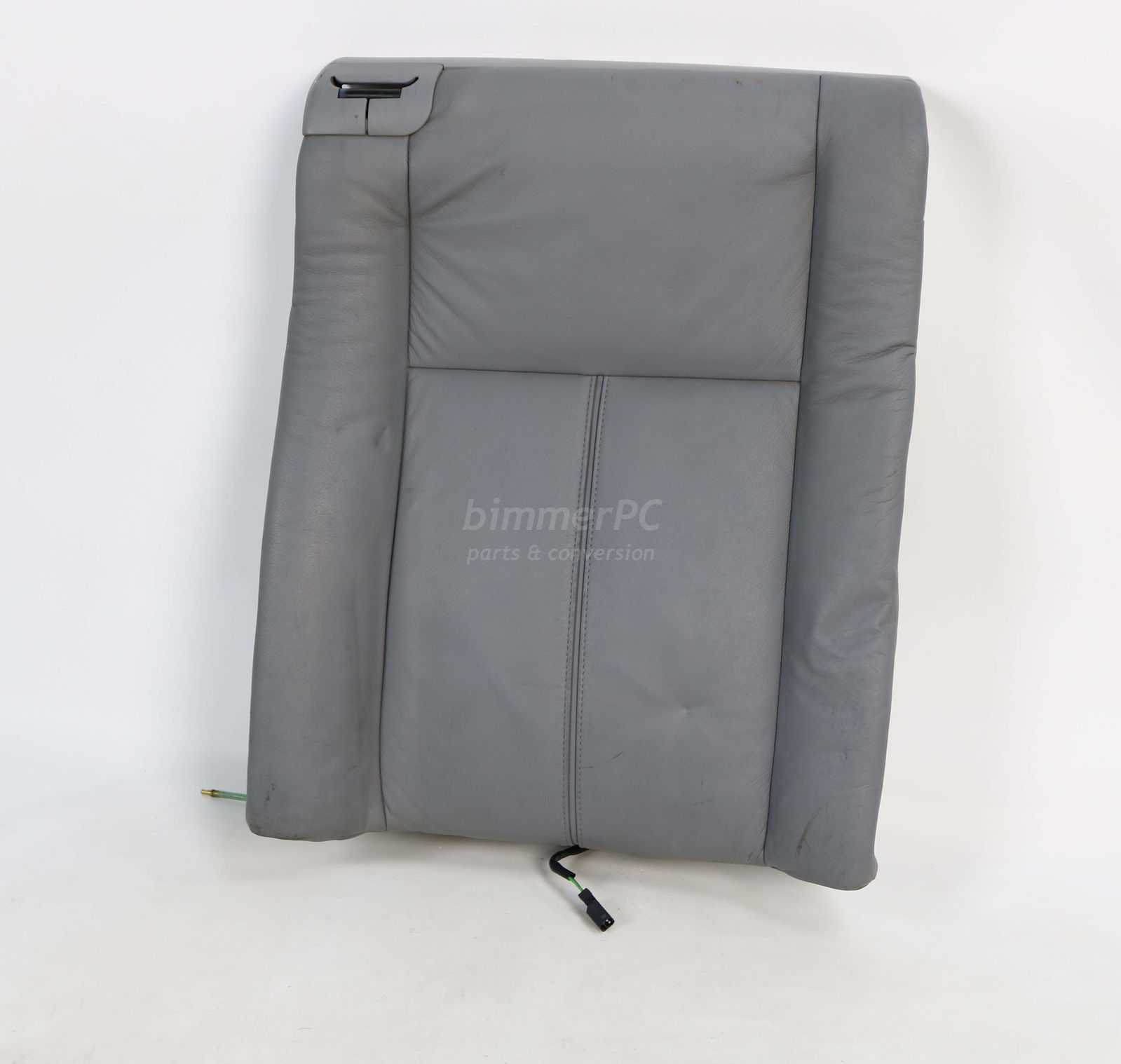 Picture of BMW  Left Rear Seat Backrest Cushion Gray Power Heated Leather E38 750iL for sale