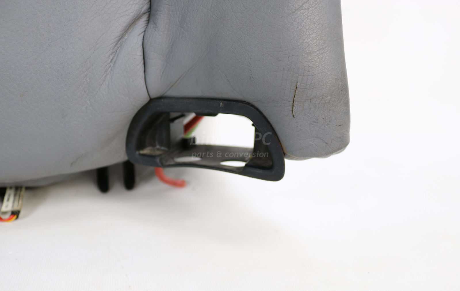 Picture of BMW  Right Rear Seat Backrest Cushion Gray Power Heated Leather E38 750iL for sale