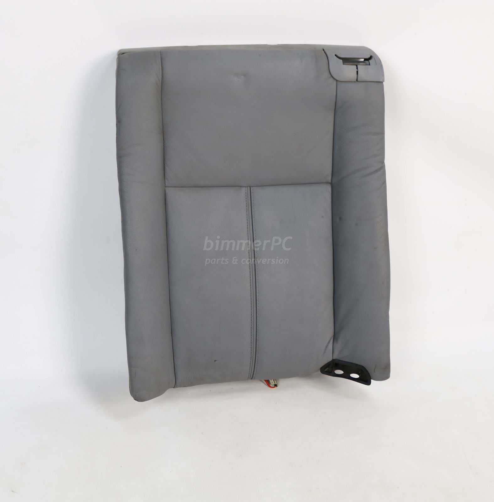 Picture of BMW  Right Rear Seat Backrest Cushion Gray Power Heated Leather E38 750iL for sale