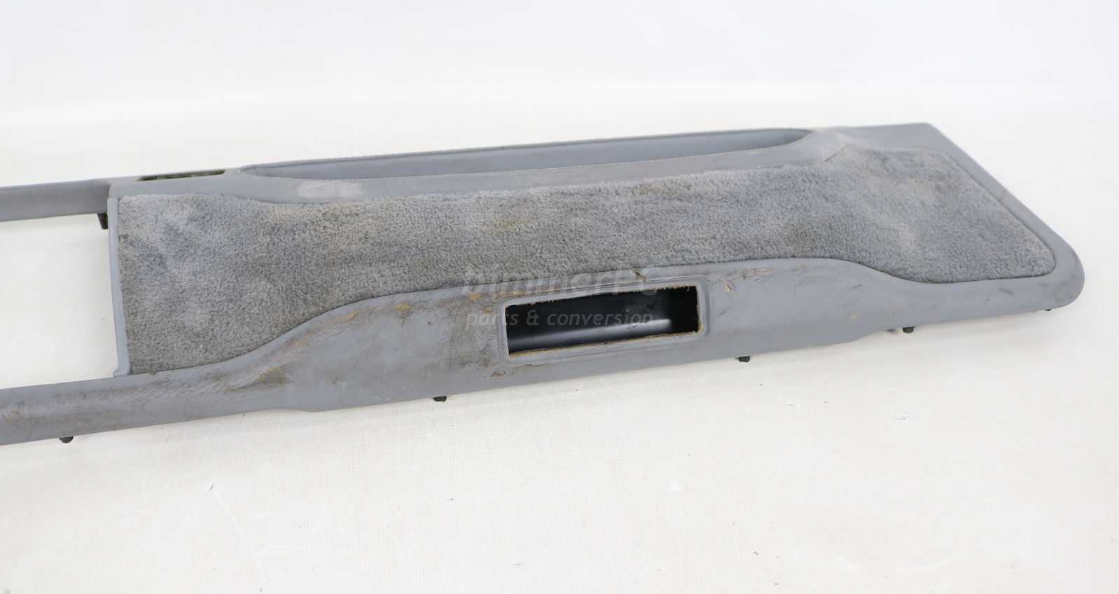 Picture of BMW 51418178911 Drivers Left Front Door Panel Gray Stitched Leather Lower Pocket Trim E38 750iL for sale