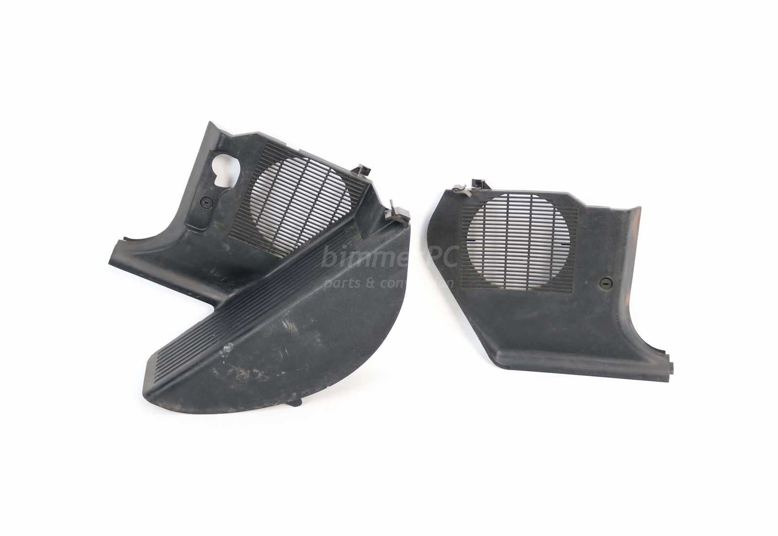 Picture of BMW  Lower Front Footrest Kick Panels Black Trims Side Covers Left Right Set E36 Sedan Compact for sale