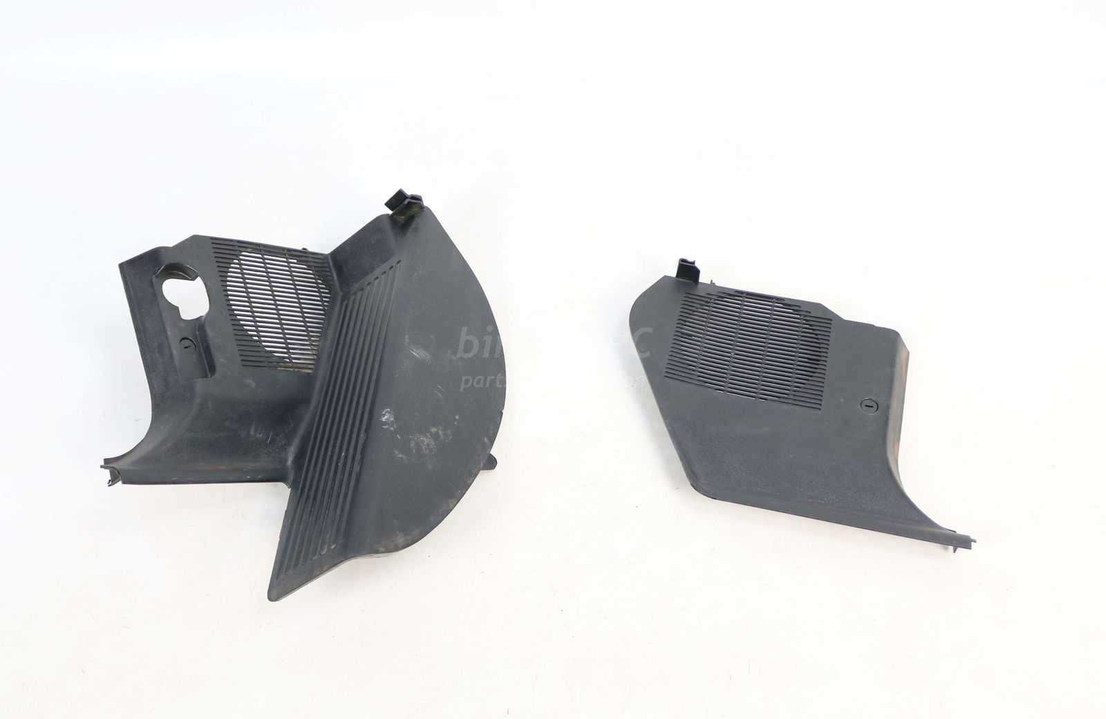 Picture of BMW  Lower Front Footrest Kick Panels Black Trims Side Covers Left Right Set E36 Sedan Compact for sale