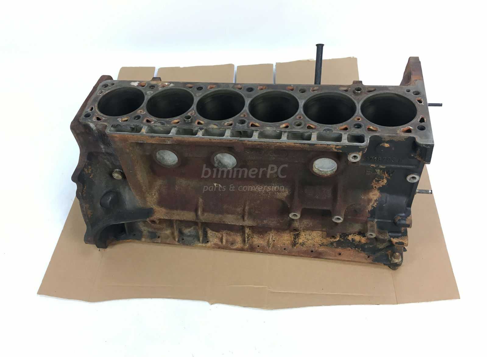 BMW M30 B35 Inline 6 Cylinder Engine Bare Motor Block E34 E32 E24 1987 ...