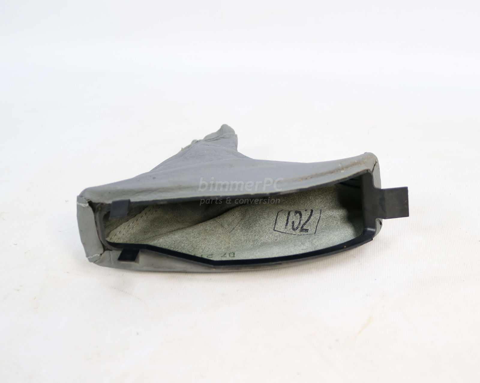 Picture of BMW 34412428075 Gray Leather Parking Brake Boot E39 for sale