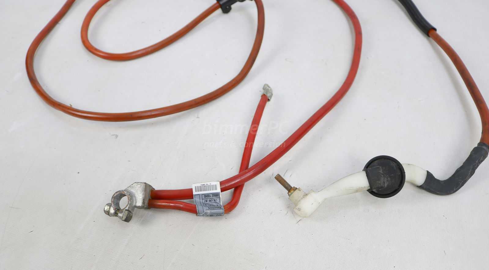 Picture of BMW 12421744603 Red Positive Battery Cable B+ Plus Pole E39 528i I6 M52 for sale