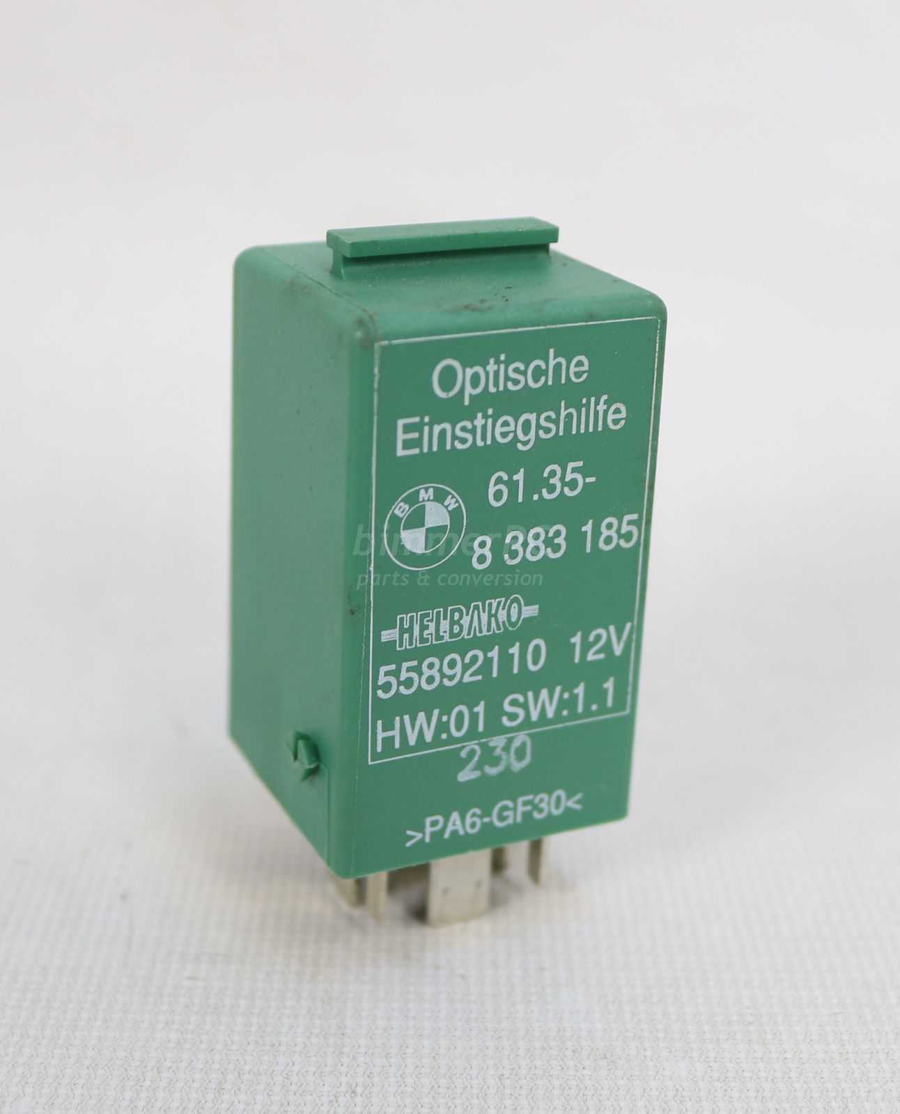 Picture of BMW 61358383185 Green Illuminated Door Handle Power Relay Control Module E38 E53 for sale