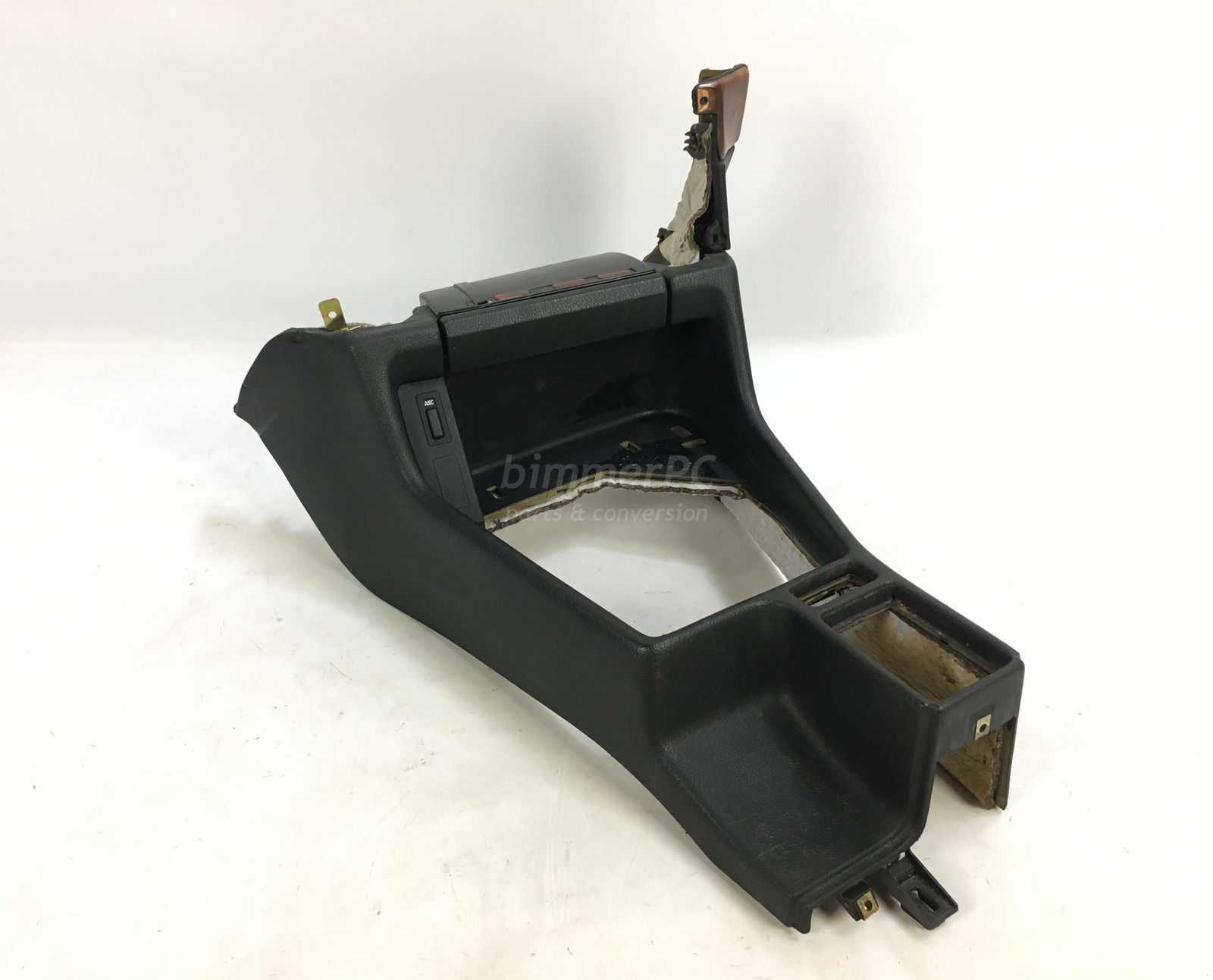 Picture of BMW 51168137588 Black Front Center Console w ASC+T Riser Trim E34 for sale