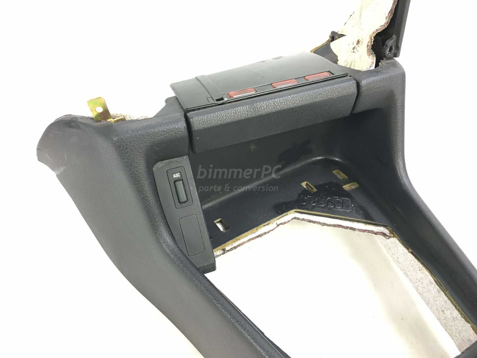 Picture of BMW 51168137588 Black Front Center Console w ASC+T Riser Trim E34 for sale