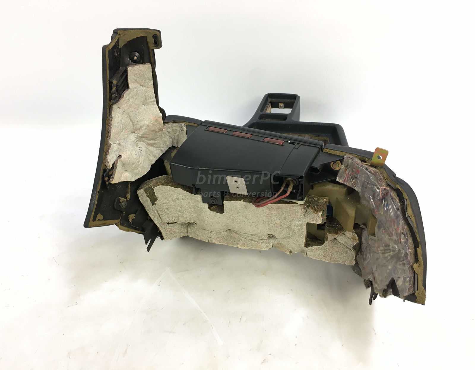 Picture of BMW 51168137588 Black Front Center Console w ASC+T Riser Trim E34 for sale