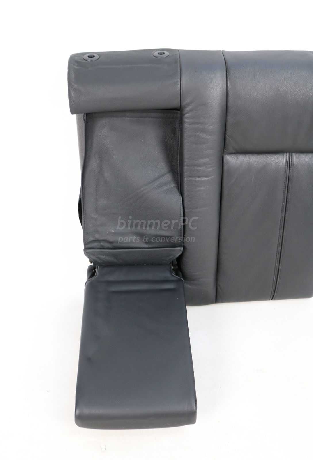 Picture of BMW 52208198255 Black Leather Left Rear Seat Backrest Cushion w Fold Down E39 Sedan for sale