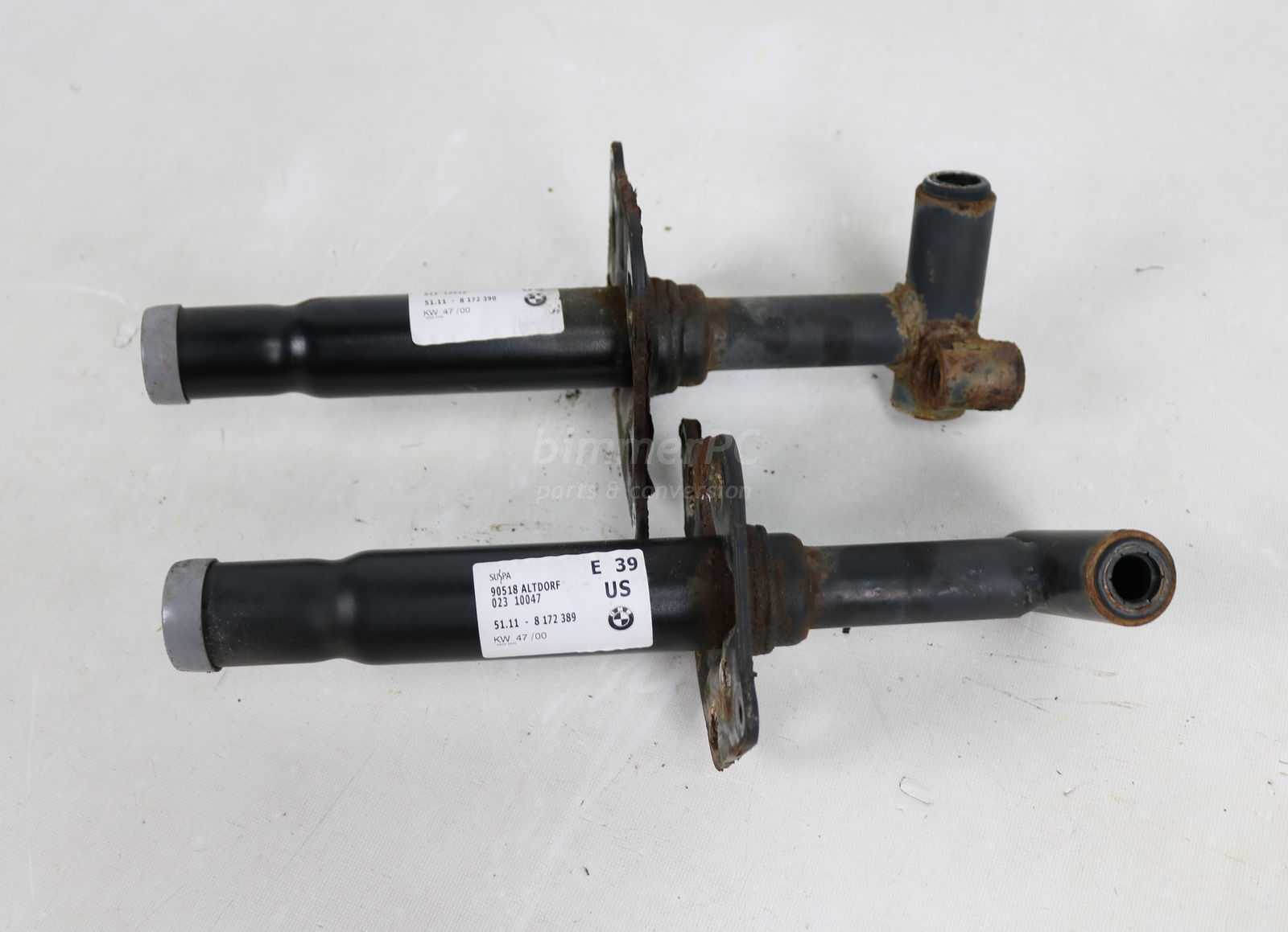 Picture of BMW 51118172389 Front Bumper Core Mount Impact Shocks Struts Left Right Set E39 for sale