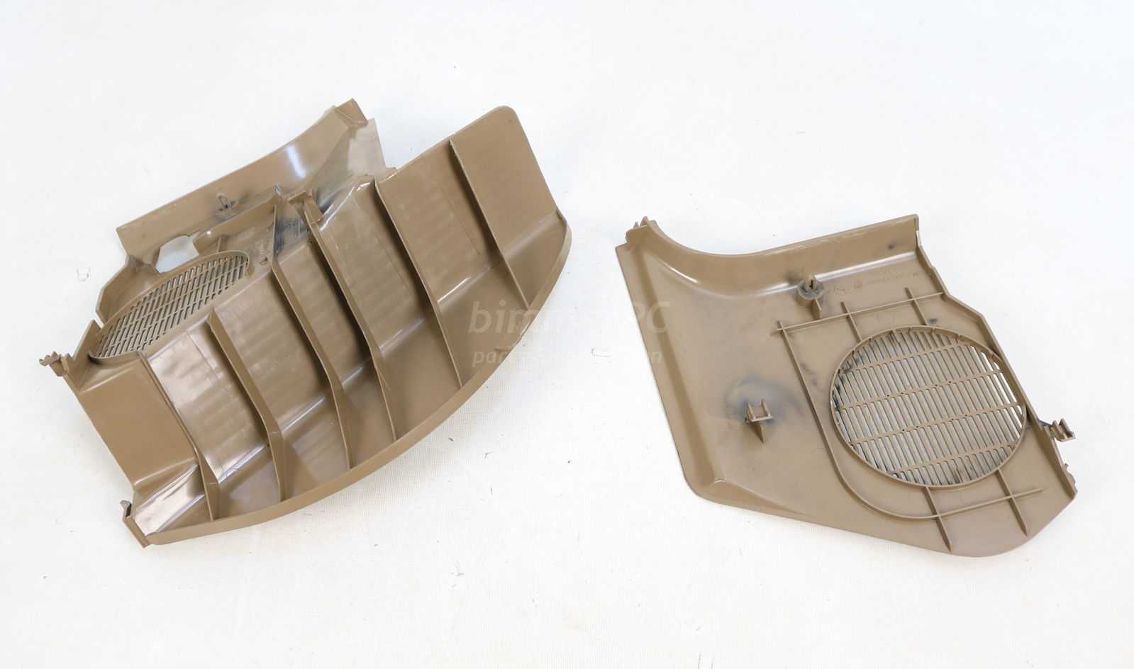 Picture of BMW 51438186565 Lower Front Footrest Kick Panels Tan Beige Trims Side Covers Left Right Set E36 Sedan for sale