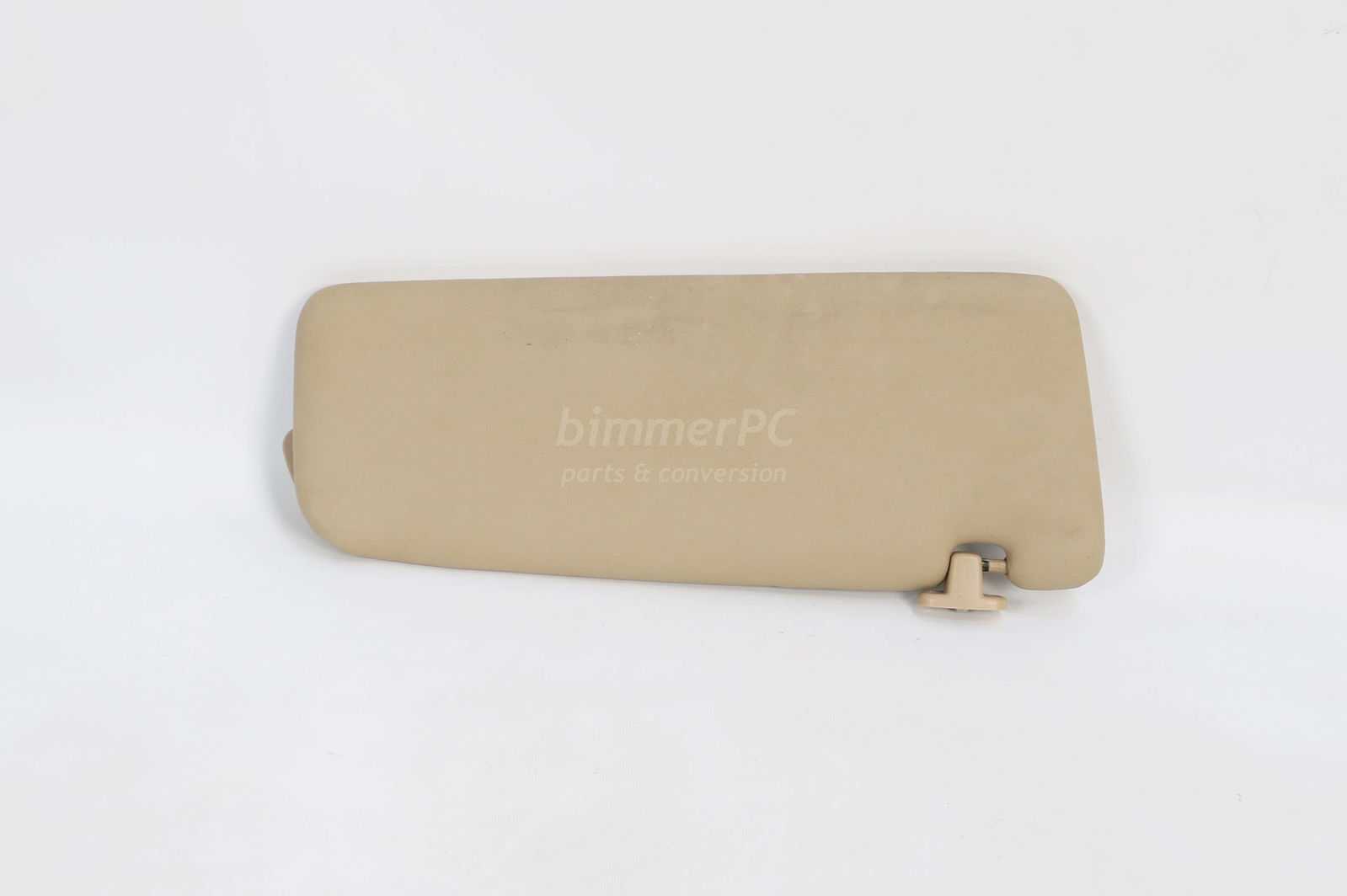 Picture of BMW 51168111931 Drivers Left Beige Tan Natural Sun Visor Mirror Blind E32 for sale