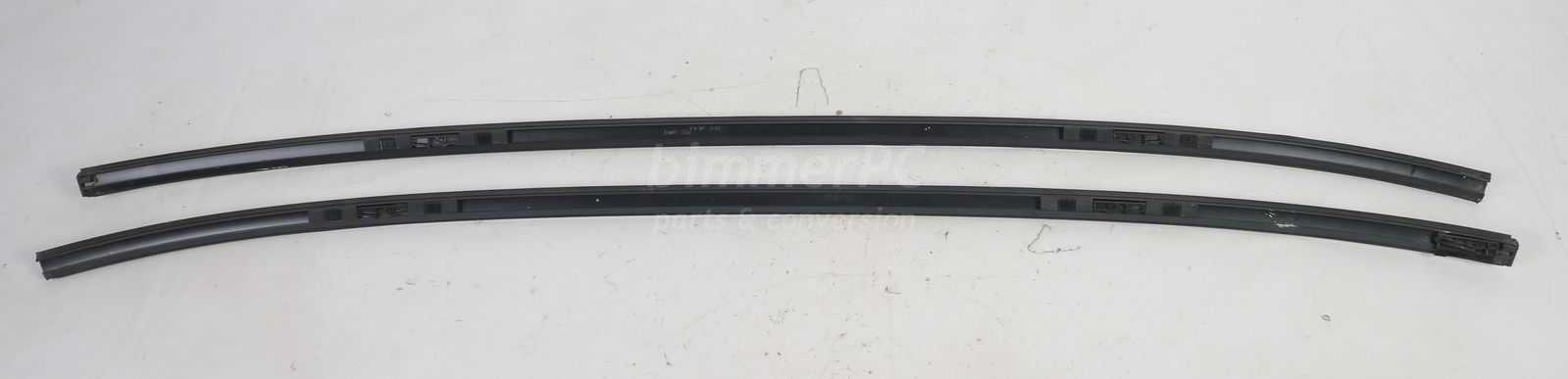 Picture of BMW 51137115191 Roof Mouldings Rails Inserts Trims Left Right Set Jet Black E60 for sale