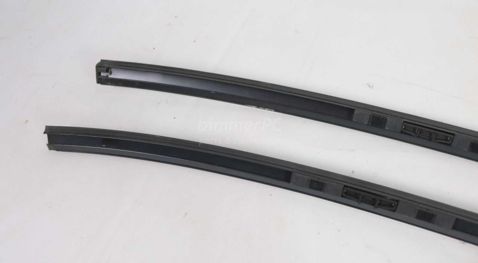 Picture of BMW 51137115191 Roof Mouldings Rails Inserts Trims Left Right Set Jet Black E60 for sale