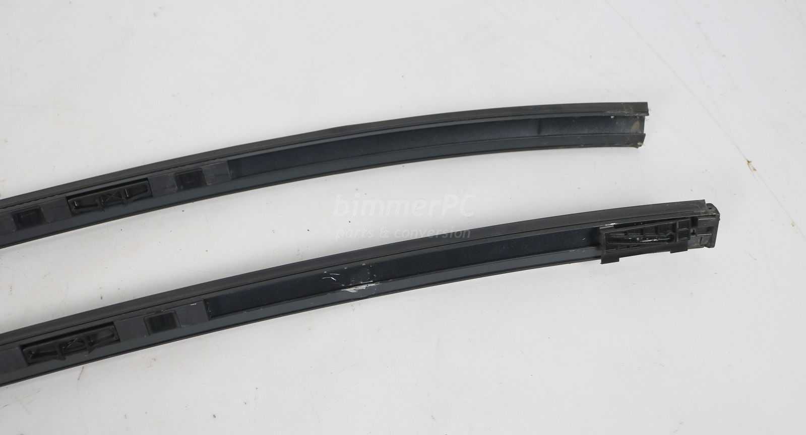 Picture of BMW 51137115191 Roof Mouldings Rails Inserts Trims Left Right Set Jet Black E60 for sale