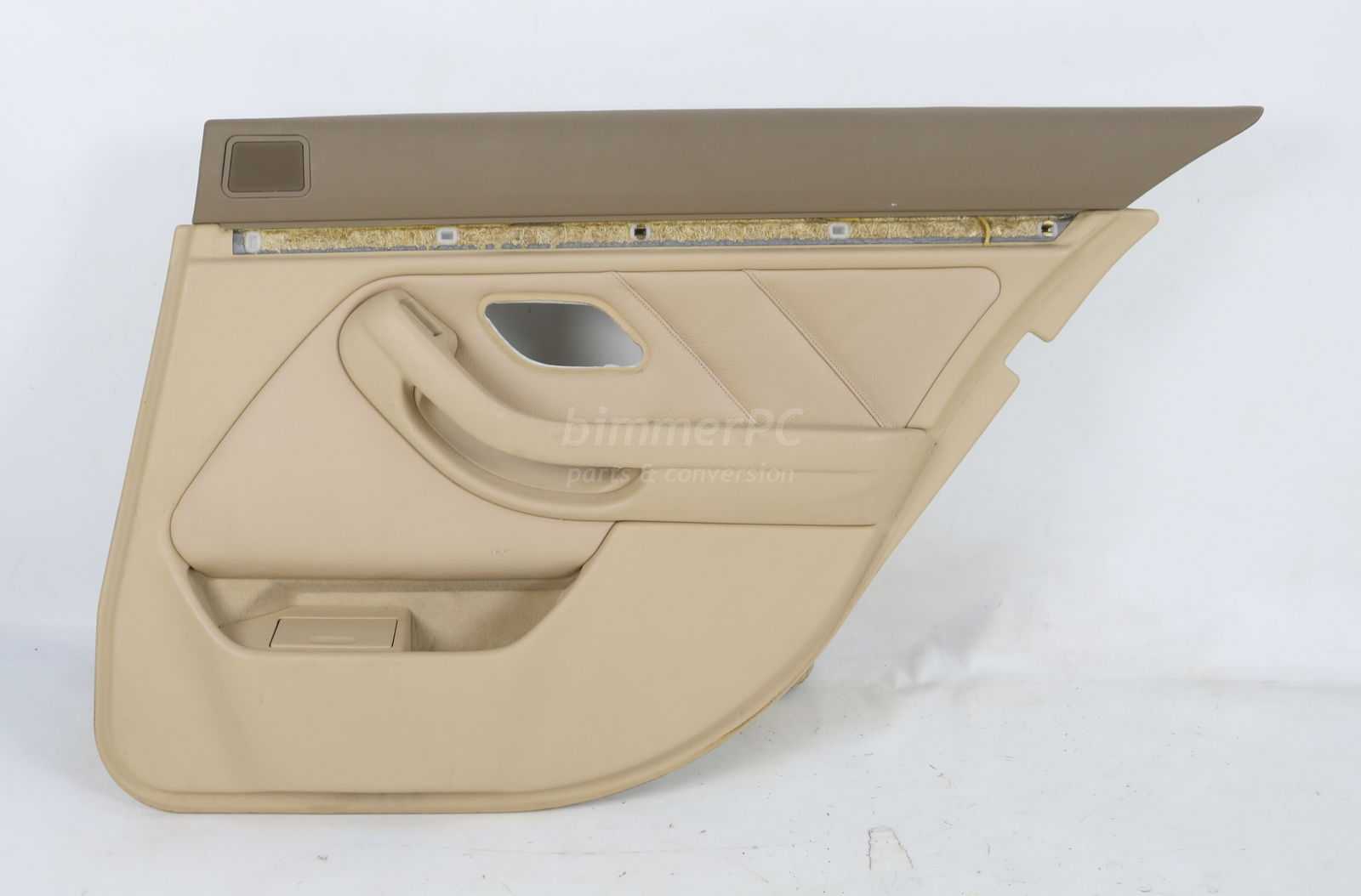 Picture of BMW 51427139932 Right Rear Passengers Door Panel Sand Beige Tan Montana Leather E39 for sale