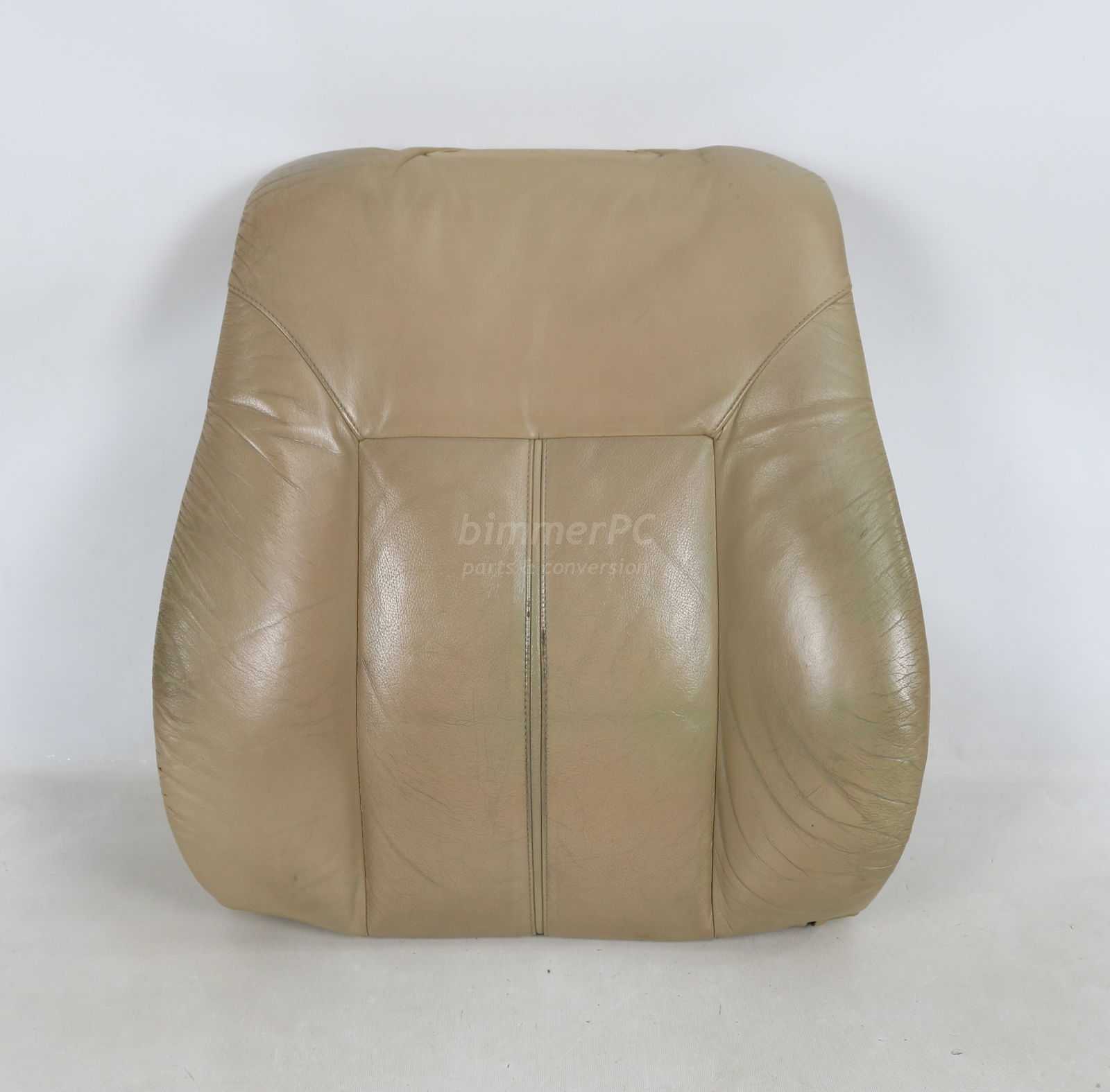 Picture of BMW 52108177406 Front Seat Backrest Leather Cushion Orthopedic Comfort Sand Beige Tan E38 Early for sale