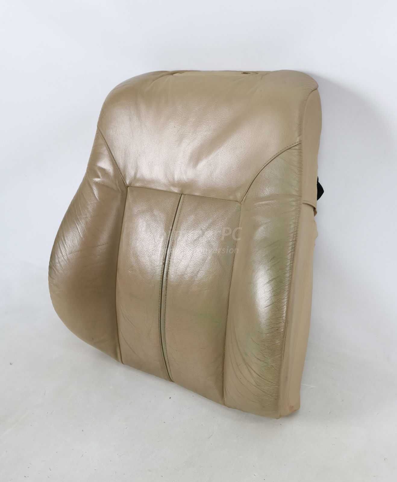 Picture of BMW 52108177406 Front Seat Backrest Leather Cushion Orthopedic Comfort Sand Beige Tan E38 Early for sale