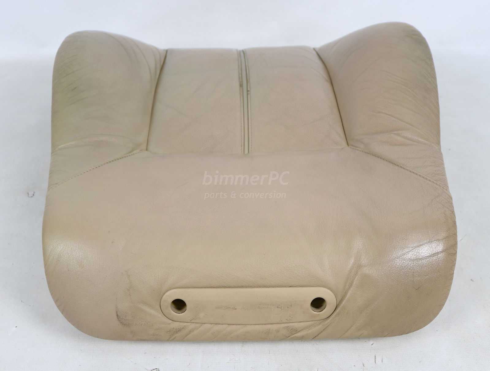 Picture of BMW 52108177406 Front Seat Backrest Leather Cushion Orthopedic Comfort Sand Beige Tan E38 Early for sale