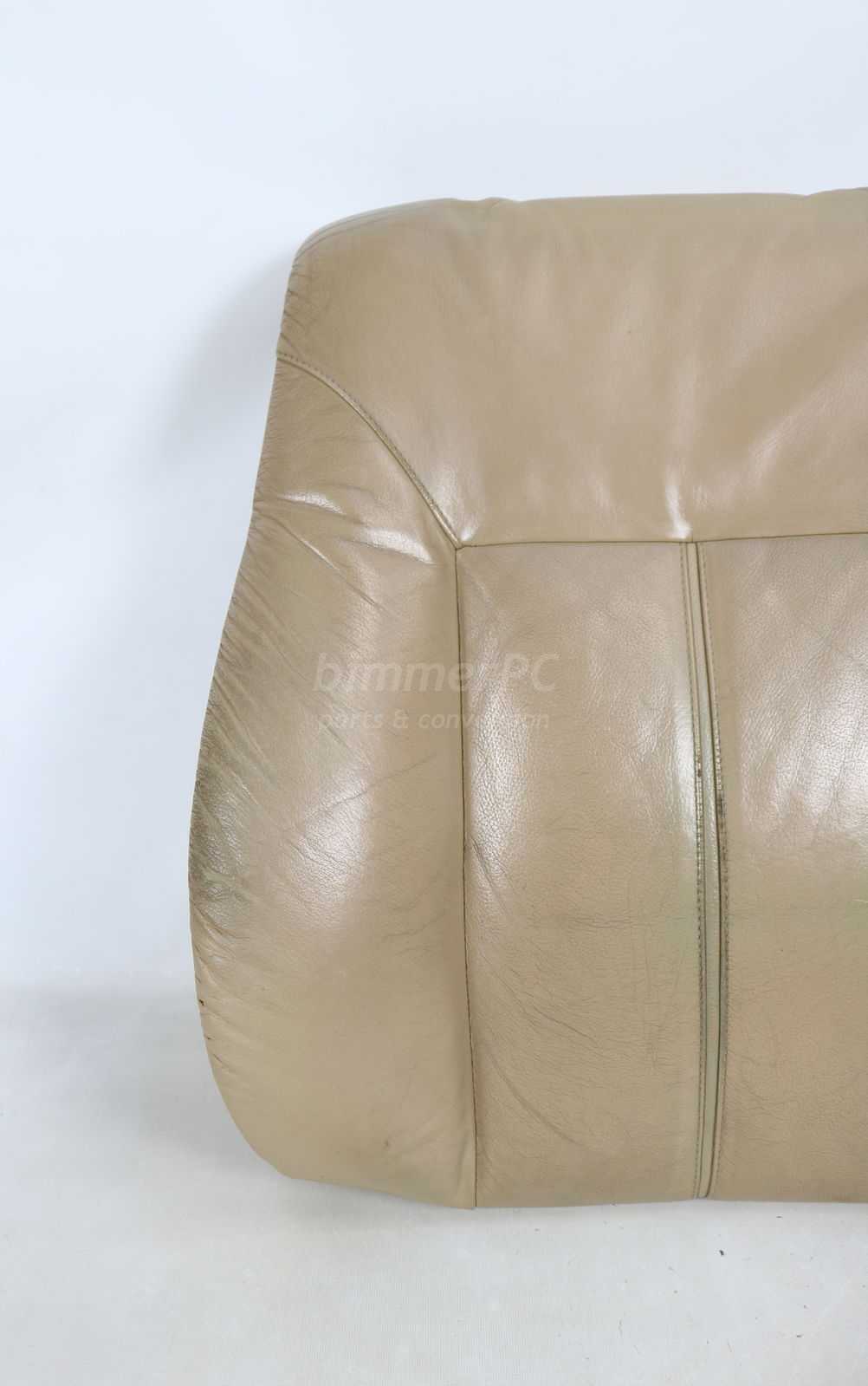 Picture of BMW 52108177406 Front Seat Backrest Leather Cushion Orthopedic Comfort Sand Beige Tan E38 Early for sale