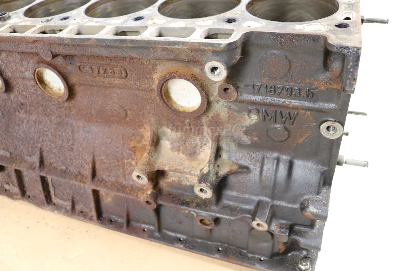 BMW M30 B35 Inline 6 Cylinder Engine Bare Motor Block E34 E32 E24 1987 ...