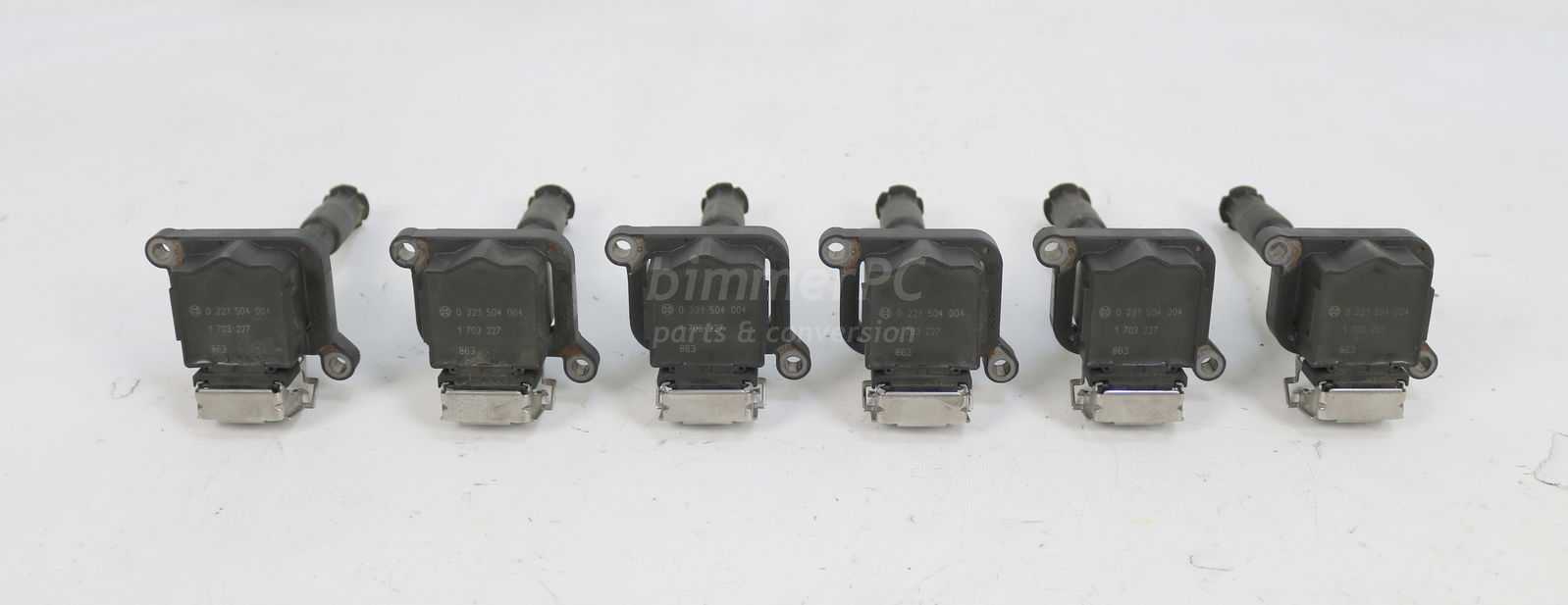 Picture of BMW 12131703228 Engine Motor Spark Plug Ignition Coils Set of 6 Packs M52 M54 S52 E46 E39 E36 E53 for sale