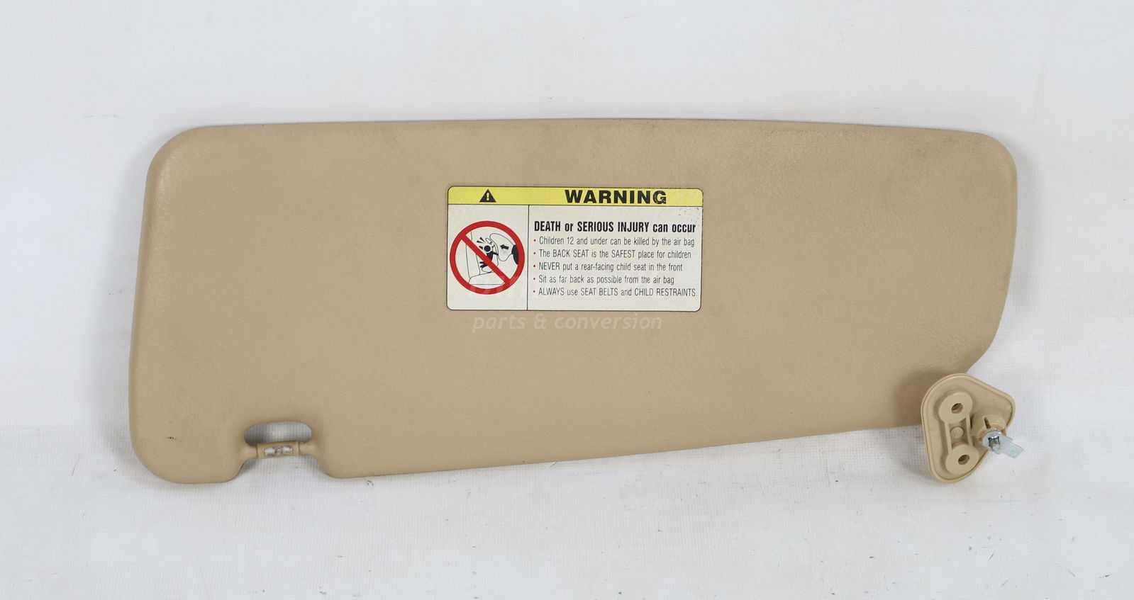 Picture of BMW 51168237122 Right Passengers Sun Visor Blind with Mirror Sand Beige Tan E36 Late for sale