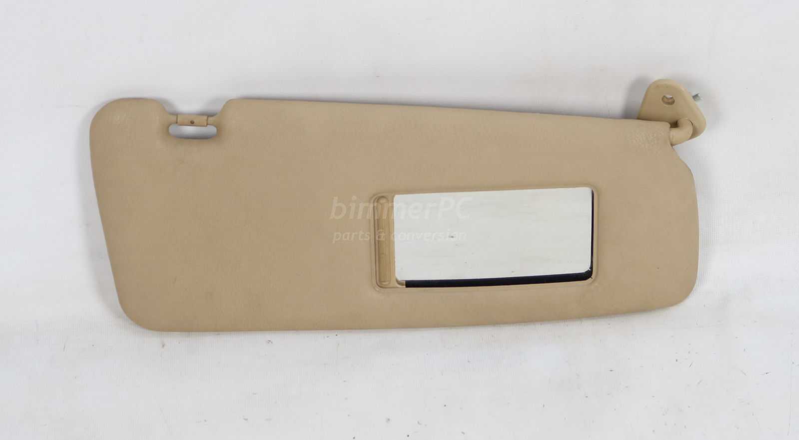 Picture of BMW 51168237122 Right Passengers Sun Visor Blind with Mirror Sand Beige Tan E36 Late for sale