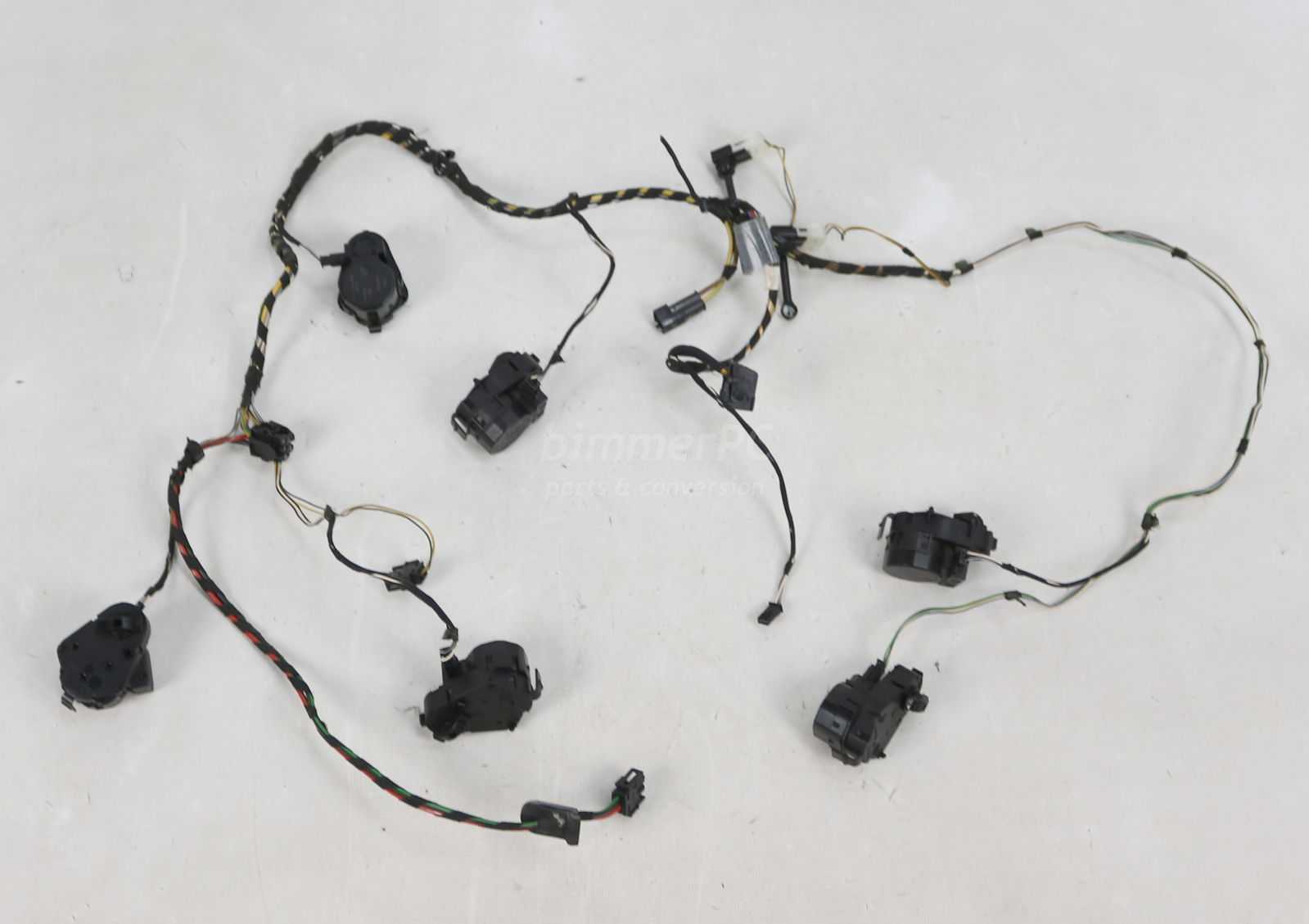 Picture of BMW 64118385553 Heater Box Cable Wiring Harness with Vent Stepper Motors Actuators E39 Late for sale