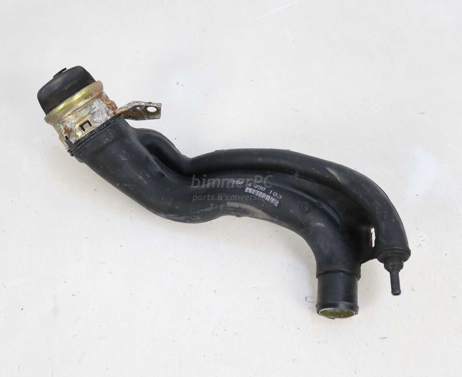 BMW E39 5-Series Fuel Tank Filler Pipe w Gas Cap M5 Sedan 1998-2003 OEM ...